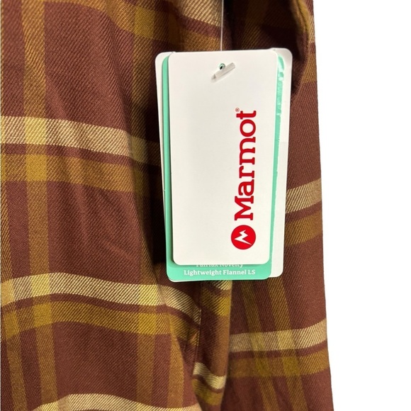NWT Marmot Men's Fairfax Novelty Light Weight Flannel Chocolate Medium - Picture 5 of 13